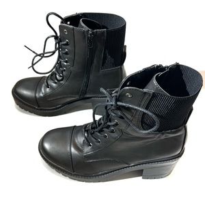 Womens Rock & Candy by Zigi Black Combat Booties Size 9